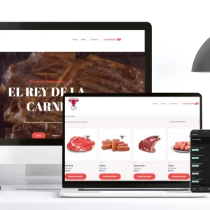 Muckup del E-commerce El rey de la carne